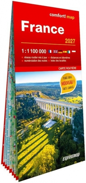 France carte routie`re 1:1 100 000 laminat w.2027 - Opracowanie zbiorowe